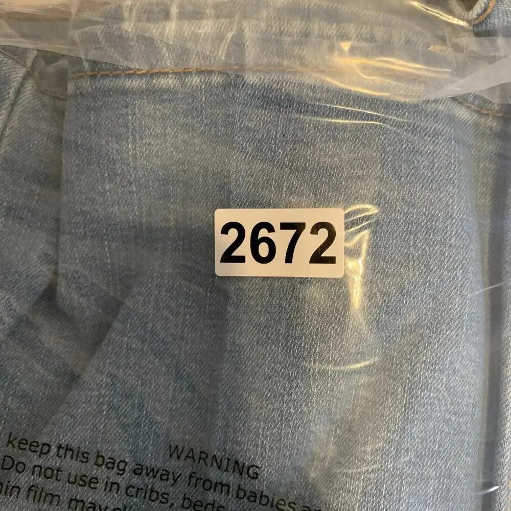 Levis‎ 514 Jeans Mens 40x30 Light Blue Straight Leg Stretch Denim Waterless